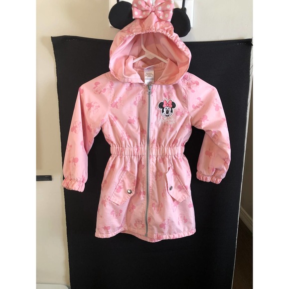 Disney Other - Disney Pink Minnie Mouse Hooded Jacket Size 4 T